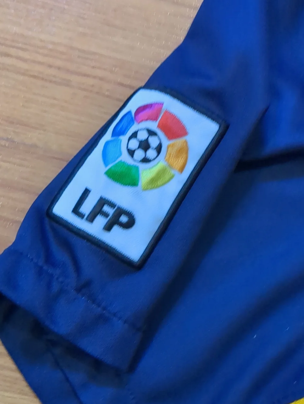 Nike FC Barcelona 2015/16 Home Soccer Jersey Qatar Airways LFP Patch